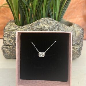 1 carat moissanite necklace